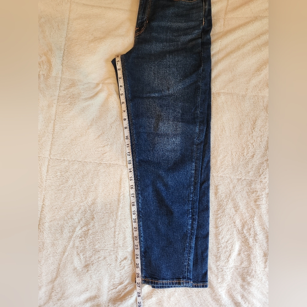 -SOLD- American Eagle Jeans Womens Size 8 Stretch Mom Jean Dark Wash - Picture 8 of 9